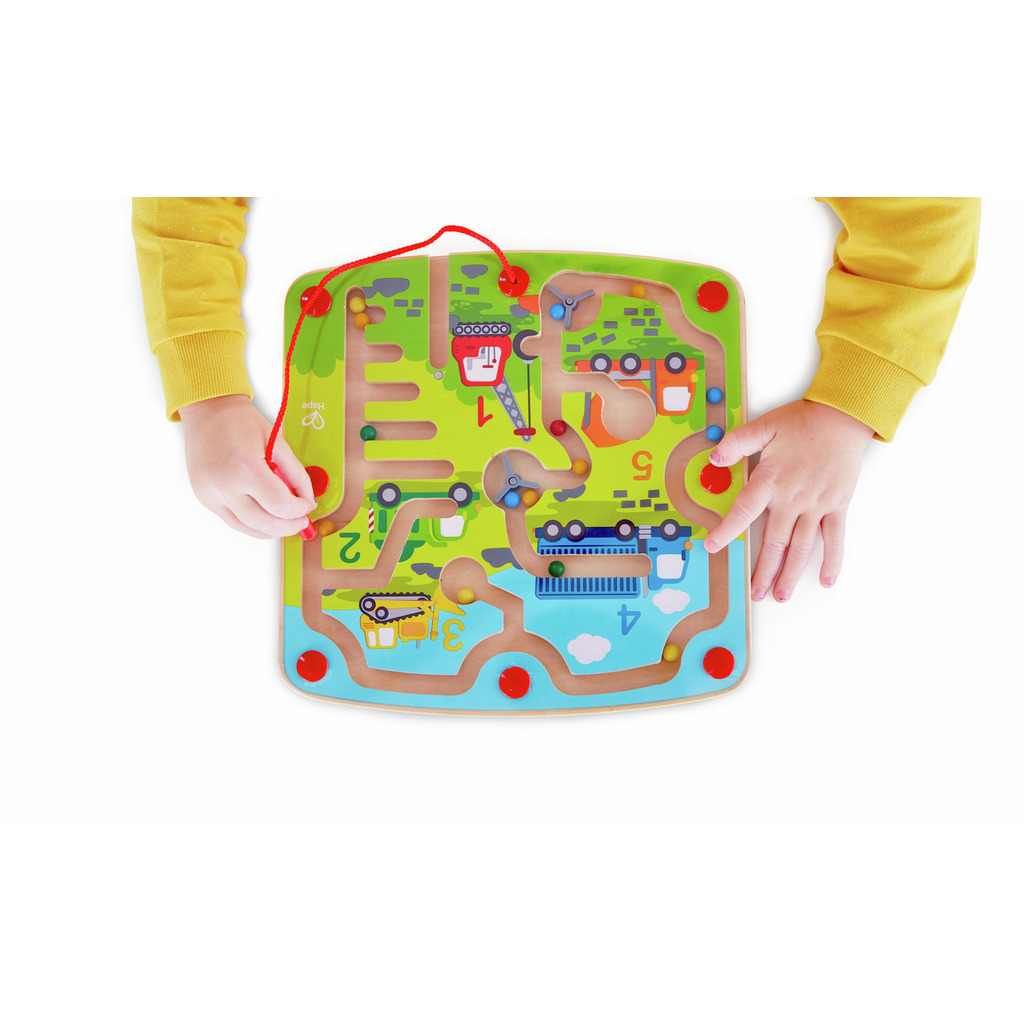 Hape Construction & Number Maze - Πίνακας Αριθμών Με Μαγνητικό Ραβδάκι - 1 Τεμ (E1713) (2)