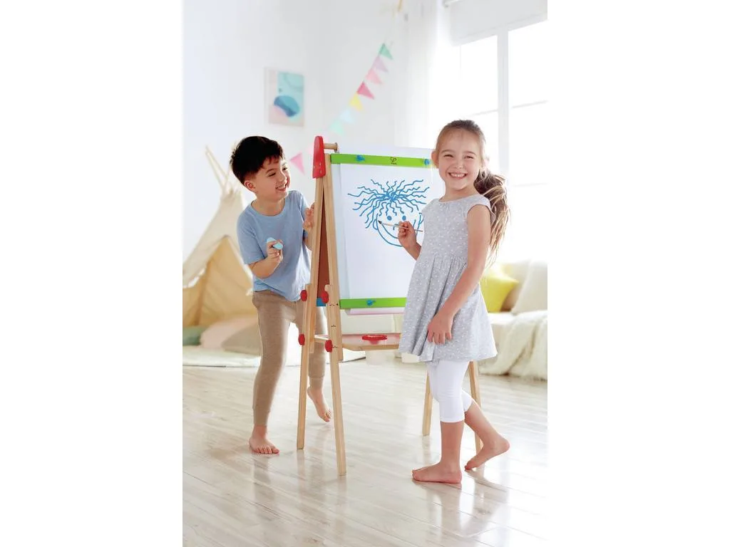 Hape All in 1 Easel E1010 Πίνακας Καλλιτεχνίας Ρυθμιζόμενος Σε Ύψος Με Δύο Επιφάνεις Αξεσουάρ 5Τεμ 8 jpgel
