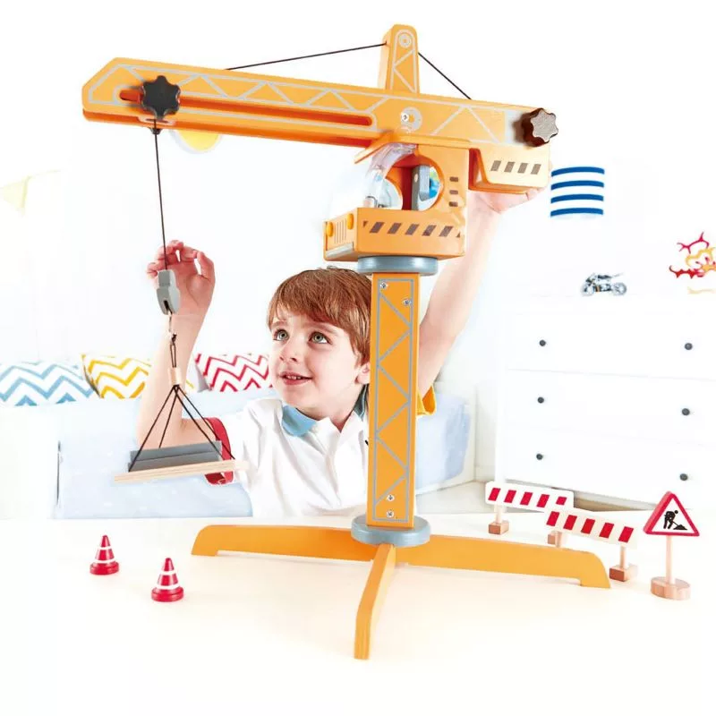 Hape Crane Lift E3011 Μεγάλος Ανυψωτικός Γερανός 10τεμ 4 jpgel jpeg