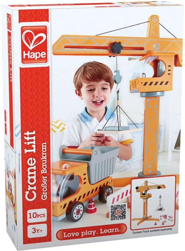 Hape Crane Lift E3011 Μεγάλος Ανυψωτικός Γερανός 10τεμ 5 jpgel jpeg