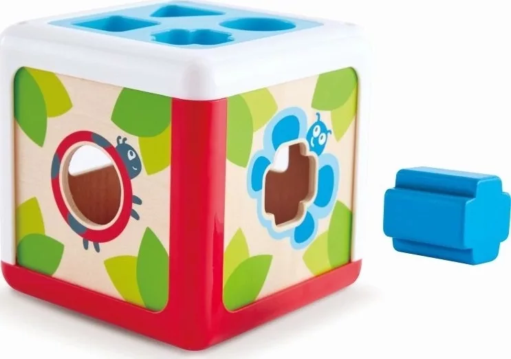 Hape Early Explorer Shape Shorting Box E0507 Κύβος Μαθαίνω Τα Σχήματα 5 Τεμ 2 jpgel jpeg
