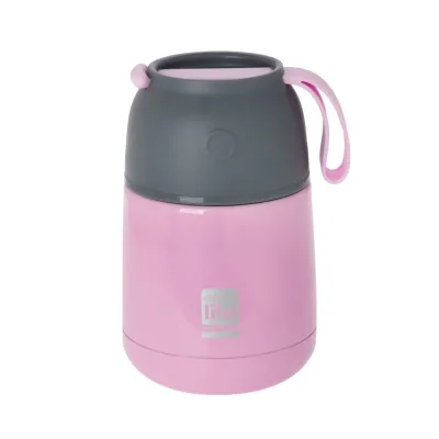 Βρεφικό Θερμός Φαγητού Eco Life Ανοξείδωτο 450ml - Baby Pink