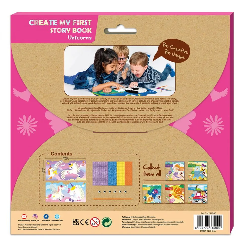 Μωσαϊκό Create my 1st Story Book Unicorns 4 jpgel