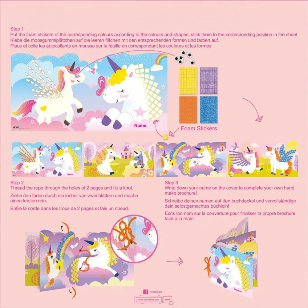 Μωσαϊκό Create my 1st Story Book Unicorns 8 jpgel
