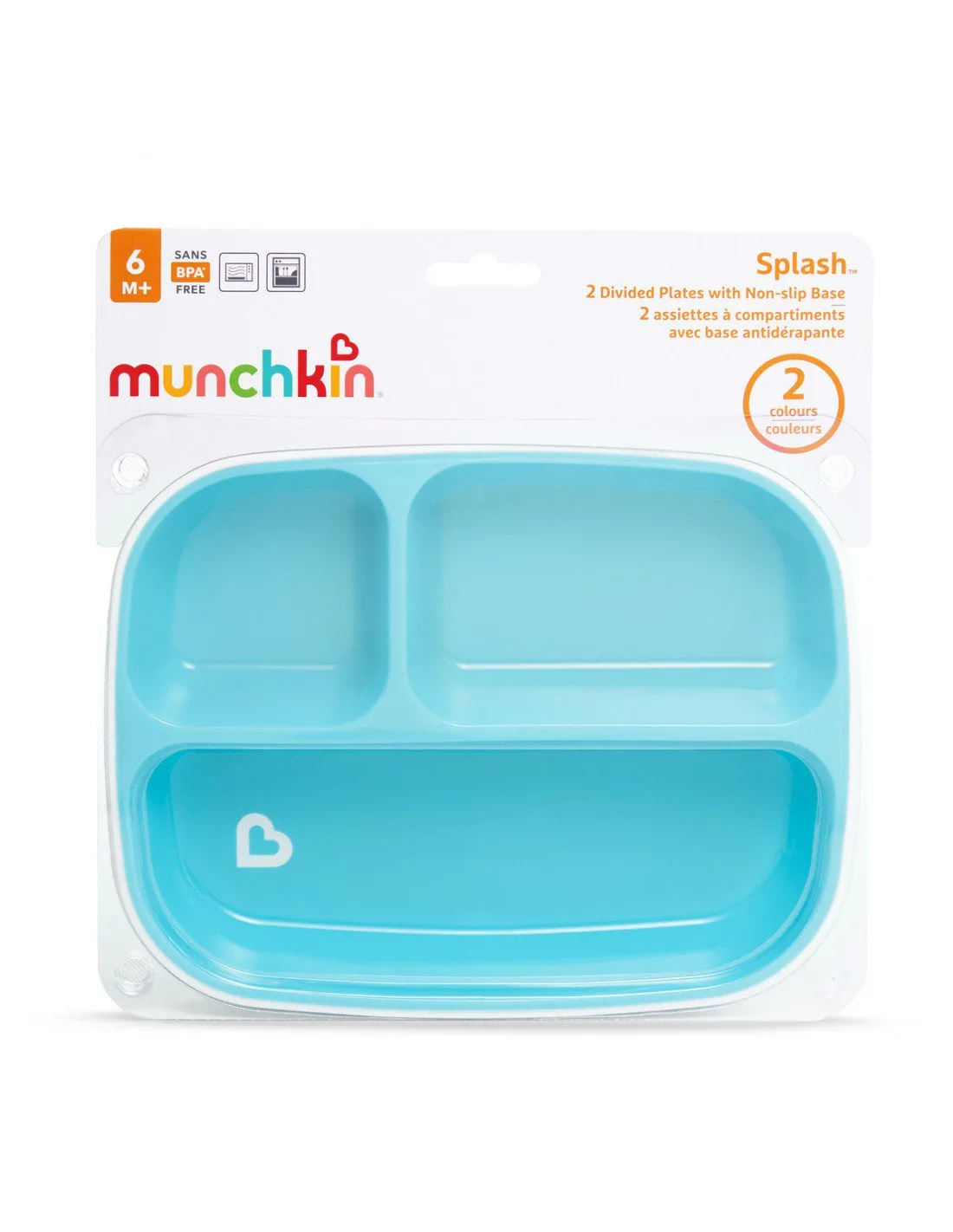 Σετ Πιάτων με Διαχωριστικά Splash Toddler Light BlueGreen 2τμχ 5 jpgel