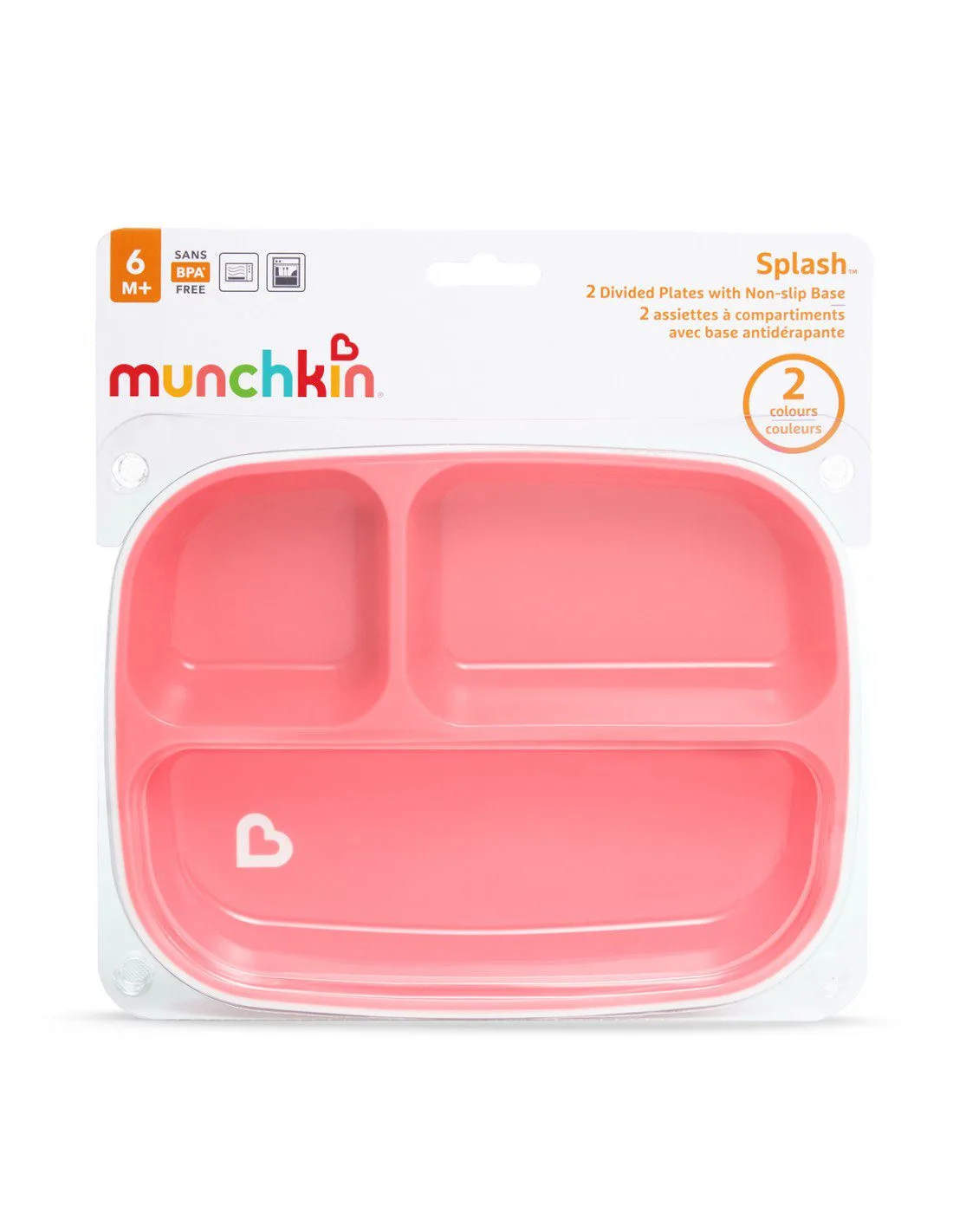 Σετ Πιάτων με Διαχωριστικά Splash Toddler Light Pink Purple 2τμχ 2 38f4 cwjpgel