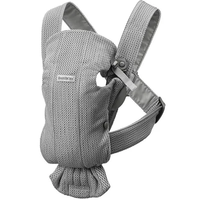 BabyBjorn Μάρσιπος Mini 3D Mesh Grey
