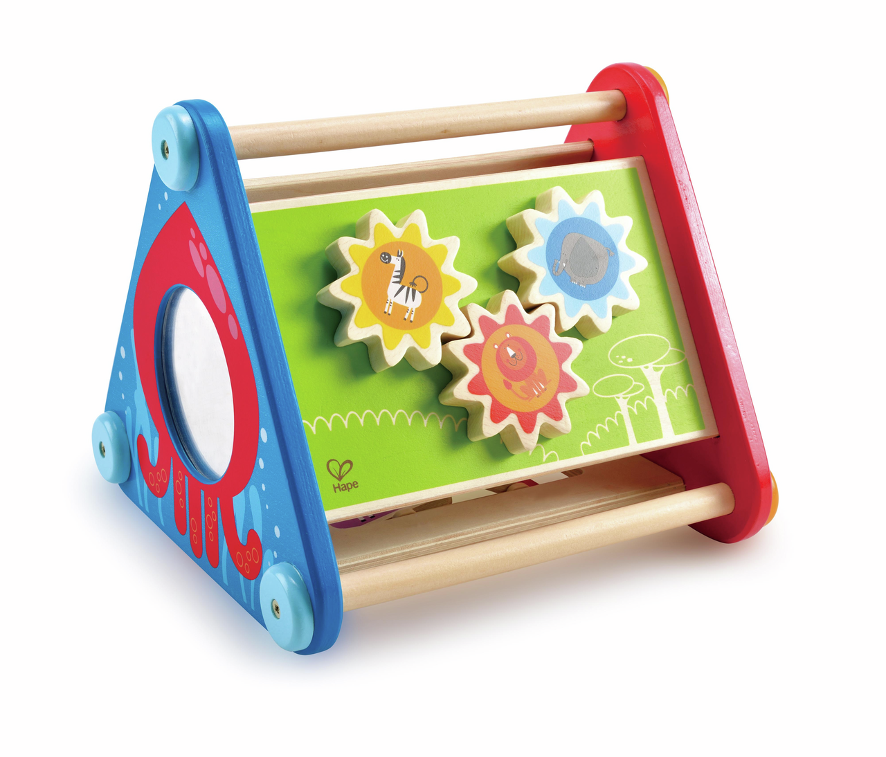 Hape Take-Along Activity Box (E0434A) - Φορητό Κουτί Δραστηριοτήτων Με μπάλλες,Τουβλάκια,Χρωματιστούς Λαβύρινθους,Κίνηση & Καθρέπτη - 1Τεμ (2)