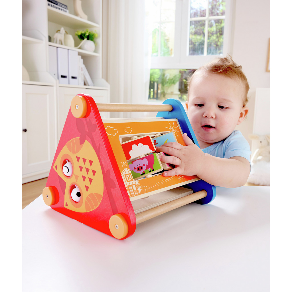 Hape Take-Along Activity Box (E0434A) - Φορητό Κουτί Δραστηριοτήτων Με μπάλλες,Τουβλάκια,Χρωματιστούς Λαβύρινθους,Κίνηση & Καθρέπτη - 1Τεμ (3)