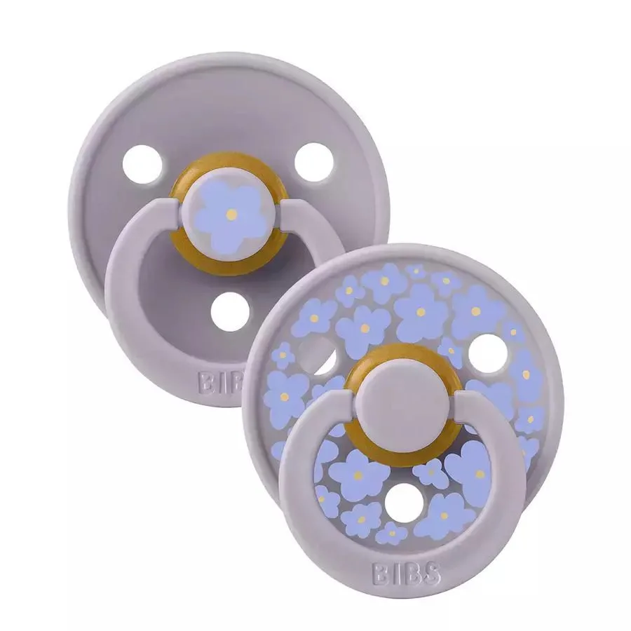 Σετ_2_τμχ_Στρογγυλές_Πιπίλες_Καουτσούκ_BIBS_-_JasmineFossil_Grey_0-6_μηνών___1_