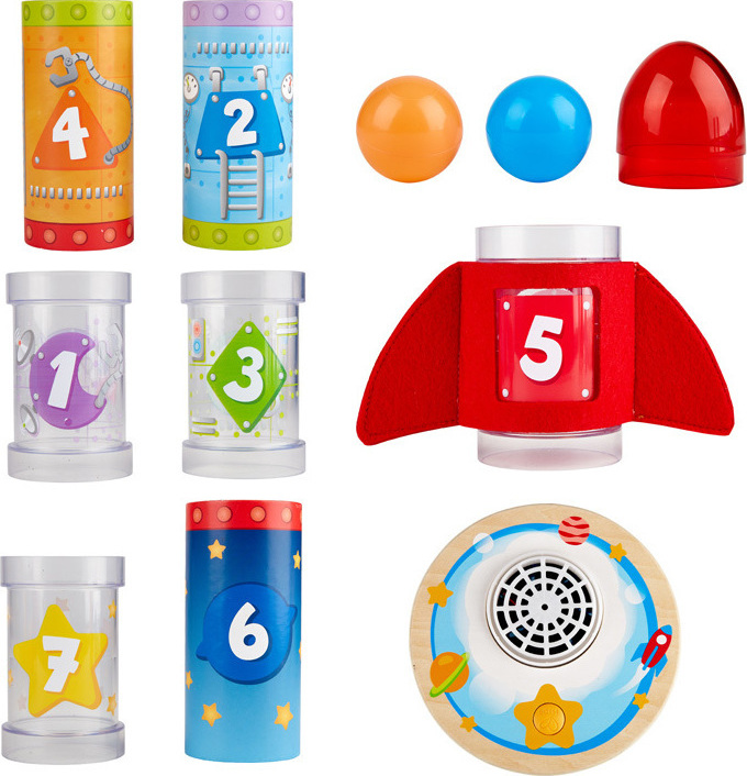 Ξύλινος Πύραυλος Early Explorer Ball Air Stacker (3)