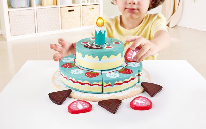 Hape Interactive Happy Birthday Cake - Διαδραστική Τούρτα Γενεθλίων Με Φώτα Και Ήχους (E3180A) (1)