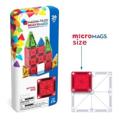 Μαγνητικό Παιχνίδι 26 κομματιών microMAGS Travel Set
