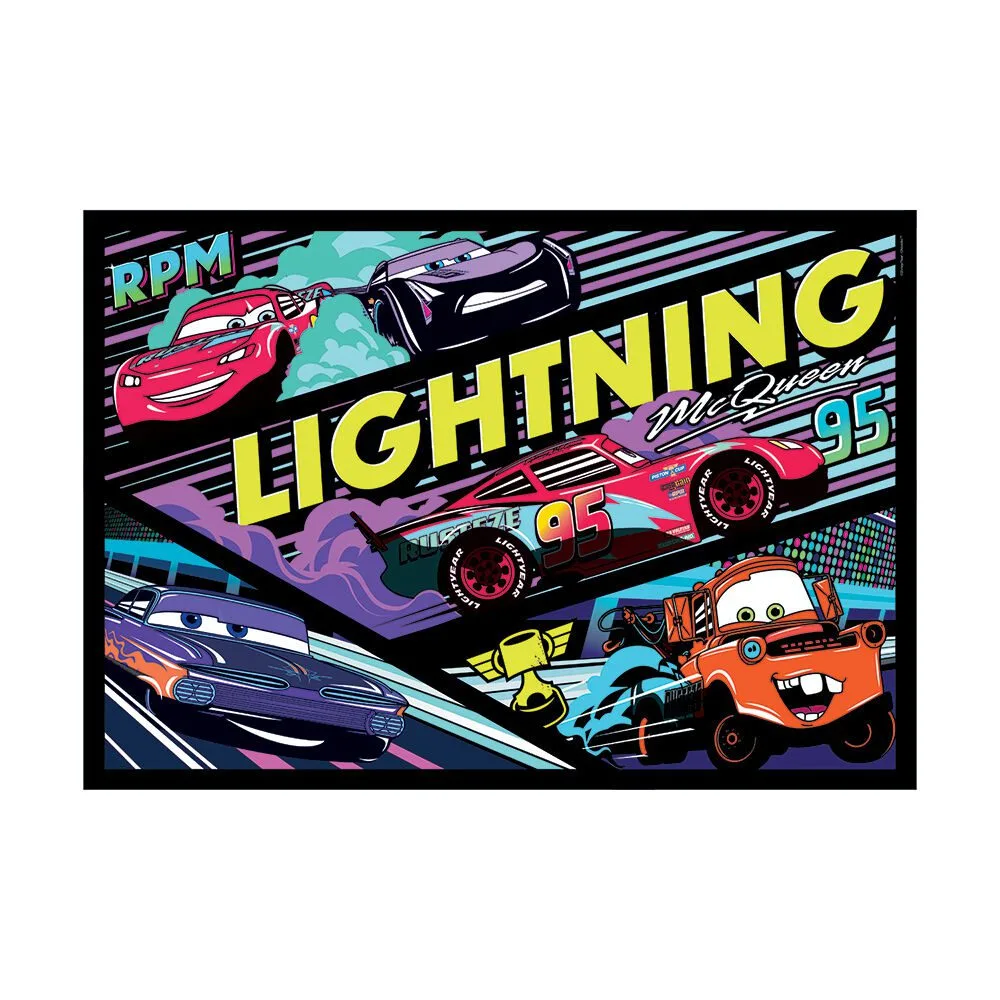 Clementoni Παιδικό Παζλ Glowing Lights Disney Cars Glow Racers 104 τμχ 2