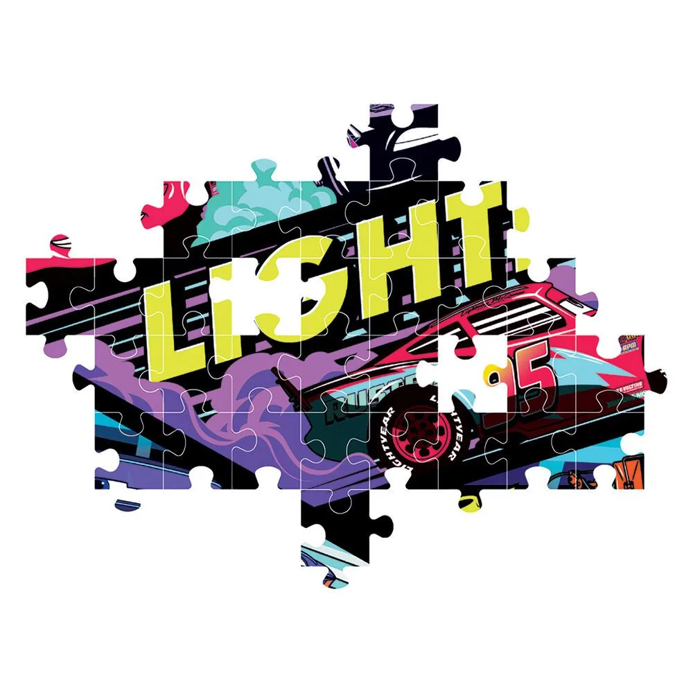 Clementoni Παιδικό Παζλ Glowing Lights Disney Cars Glow Racers 104 τμχ 3