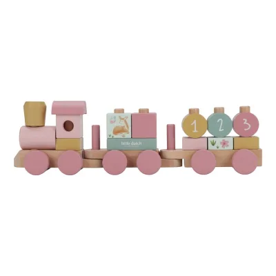 Ξύλινο τρενάκι με άσκηση λεπτής κίνησης Fairy Garden FSC