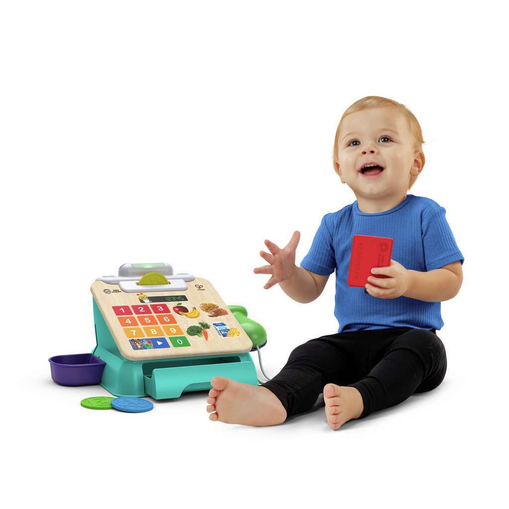Hape Kids II Ξύλινο Magic Touch Ταμειακή Μηχανή (800914G53) (1)