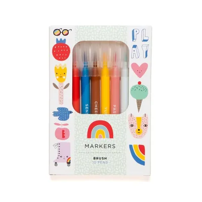 Petit Monkey – 10 Μαρκαδόροι λεπτοί Felt Tip