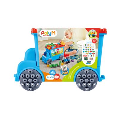 Σετ Κατασκευών PolyM Παίζω & Μετράω Tow Truck 114Τμχ
