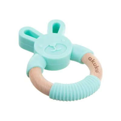 Mασητικό Kουνελάκι Silicone/Wooden