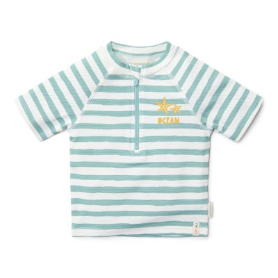 Μπλουζάκι κοντομάνικο με προστασία UV Stripes Surf Blue