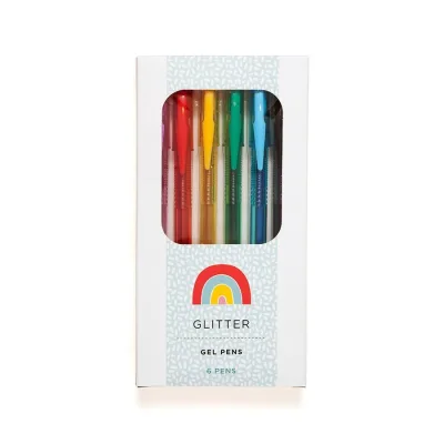 Petit Monkey – 6 glitter gel pens