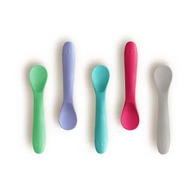 Bbluv Spoon  Σετ Κουτάλια Σιλικόνης  Ροζ