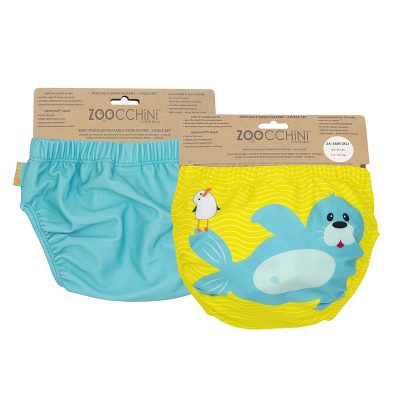 Zoocchini Μαγιώ Πάνα (2pcs Σετ)  – Seal