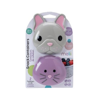 Melii – Σετ 2 δοχείων για σνακ - Bulldog & Cat