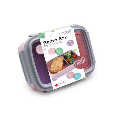 Melii – Bento 2 θέσεων 880ml - Pink-Purple