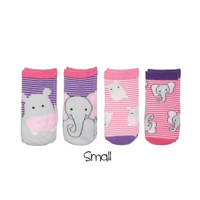 FlapJackKids Mix and Match Socks – Hippo/Elephant