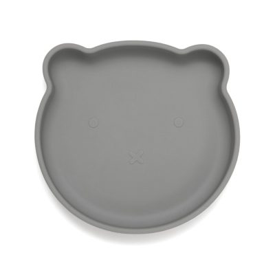 Petit Monkey – Πιάτο Σιλικόνης Bear - Pewter Green