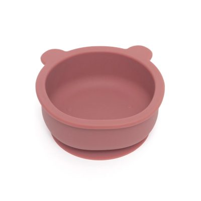 Petit Monkey – Μπολ σιλικόνης Bear - Mahogany Rose