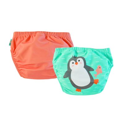 Zoocchini Μαγιώ Πάνα (2pcs Σετ) – Penguin