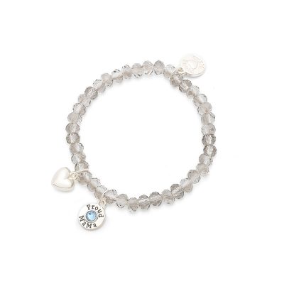 Proud Mama Βραχιόλι Charm - ΜΠΛΕ