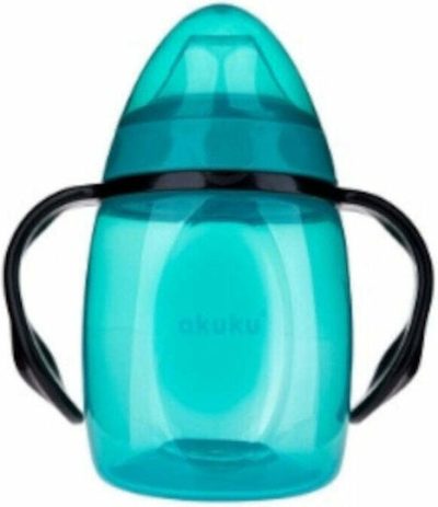 Εκπαιδευτικό Ποτηράκι 280 ml με Χερούλια - Τυρκουάζ
