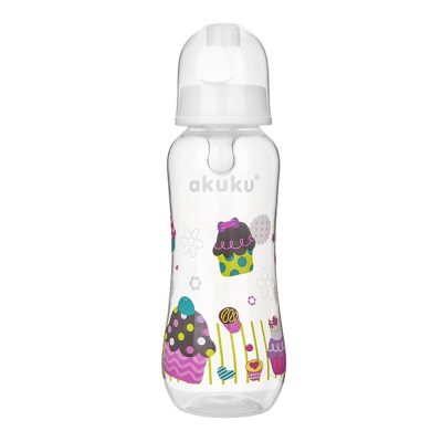 Μπιμπερό με θηλή σιλικόνης 250ml 0m  White Cupcake