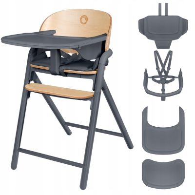 Lionelo Celia Καρεκλάκι φαγητού 3 σε 1 Gray Wood