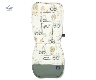 Προστατευτικό καροτσιού Princess ABC Farm Velvet Khaki (3 σημειων*)