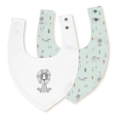 Interbaby Σαλιάρα Bandana Σετ 2 Τεμ Fox Blue