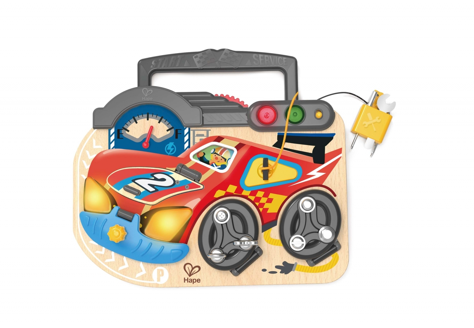 Hape Early Explorer Ξύλινο Little Racer's Board (E1120) (3)