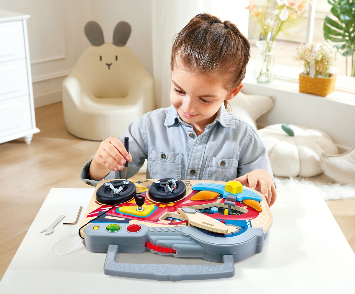Hape Early Explorer Ξύλινο Little Racer's Board (E1120) (4)