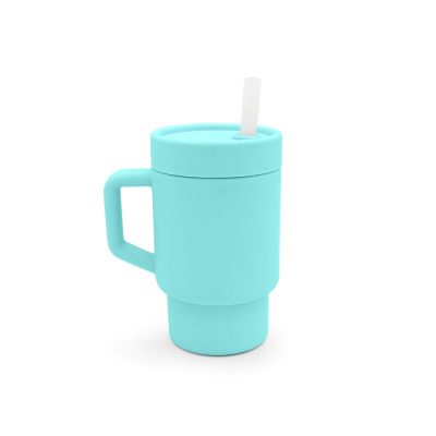 Melii – Παγούρι Σιλικόνης με Καλαμάκι Tumbler Μπλε