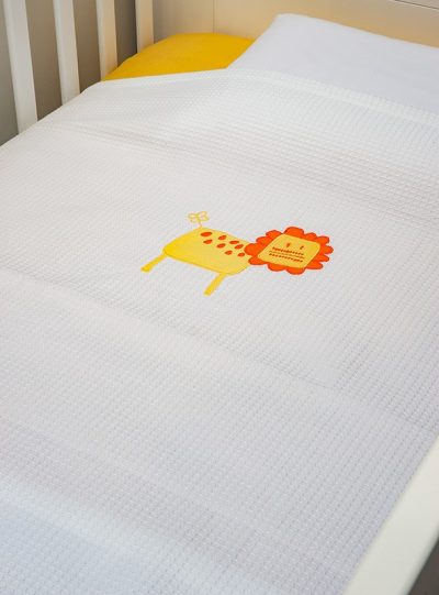 Baby Oliver des.470 Κουβέρτα Πικέ Κούνιας 100x140