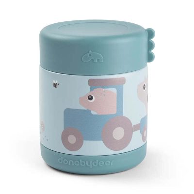 Θερμός Φαγητού 300 ml Tiny Farm Blue