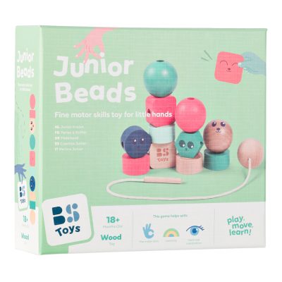 Bs Toys – Ξύλινο Παιχνίδι Λεπτής Κινητικότητας με Χάντρες