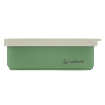 Lunch Box Μεταλλικό 900 ml Με Καπάκι Σιλικόνης - Πράσινο - Smikkels