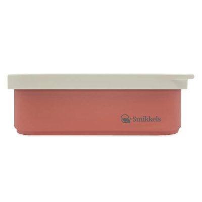 Lunch Box Μεταλλικό 900 ml Με Καπάκι Σιλικόνης Ροζ - Smikkels