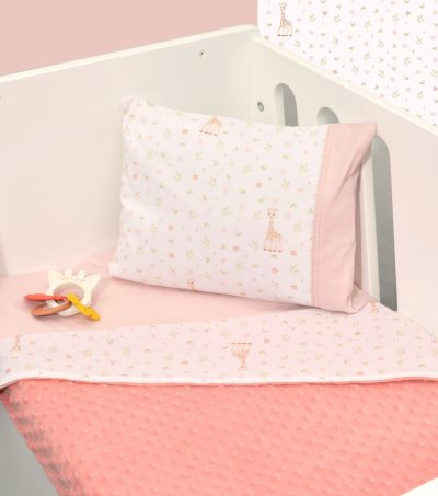 Κουβέρτα Κούνιας Διπλής Όψης Minky Design 502 Sophie La Girafe