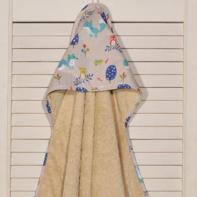 Μπουρνούζι κάπα 75x75 100% βαμβάκι 450 γρμ/τμ Design 186-1 Oliver Baby